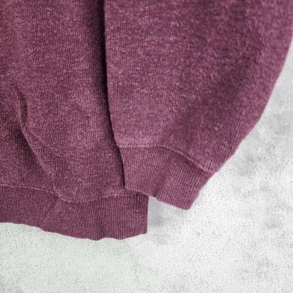 Mens Burgundy Tasso Elba Sweater 1/4 Zip 100% Cotton Long Sleeve Size XL - Picture 5 of 10